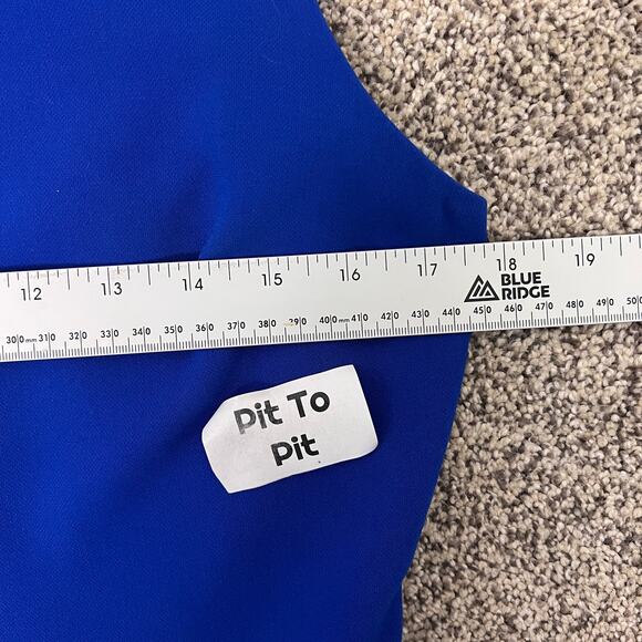 DIANE VON FURSTENBERG Women's 10 Blue Jeannie Sleeveless Fit Flare Pleated Dress - Picture 10 of 12